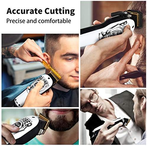 Stainless Steel Cordless Barber Grooming Kit — photo 5