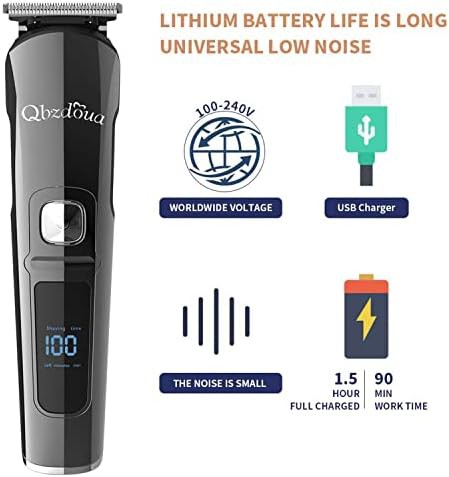 Waterproof Cordless Grooming Kit with LED Display — photo 5