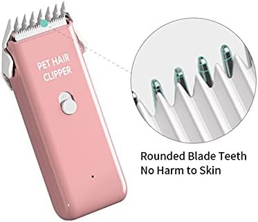 Pink cordless pet clippers with ceramic blade — photo 3