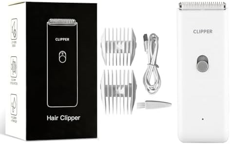 White low noise pet hair trimmer set