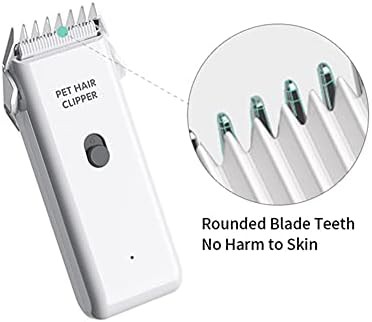 White low noise pet hair trimmer set — photo 3