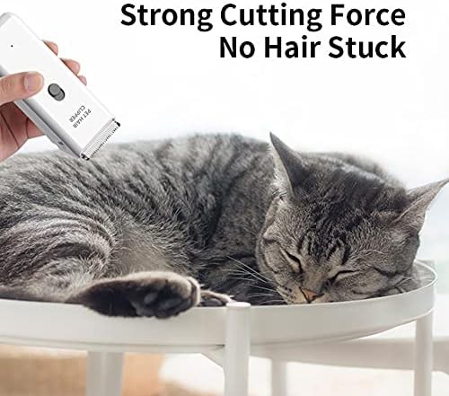 White low noise pet hair trimmer set — photo 5