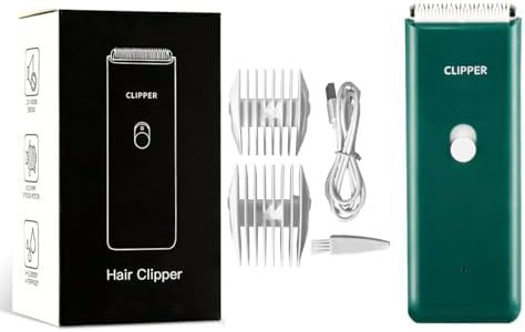 Green cordless pet grooming kit for dogs