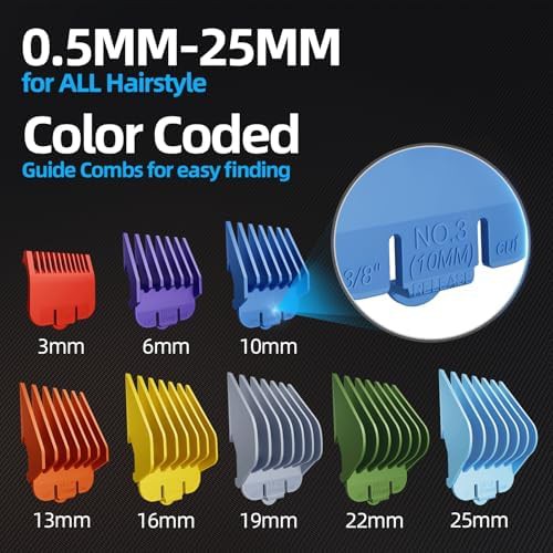 Low noise hair clipper with color combs — photo 4