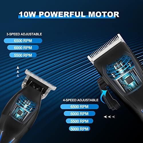 Professional cordless barber clipper and trimmer kit — photo 4