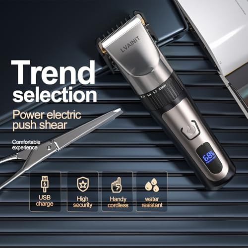 Cordless LCD display mens grooming kit — photo 2