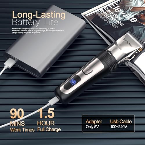Cordless LCD display mens grooming kit — photo 4