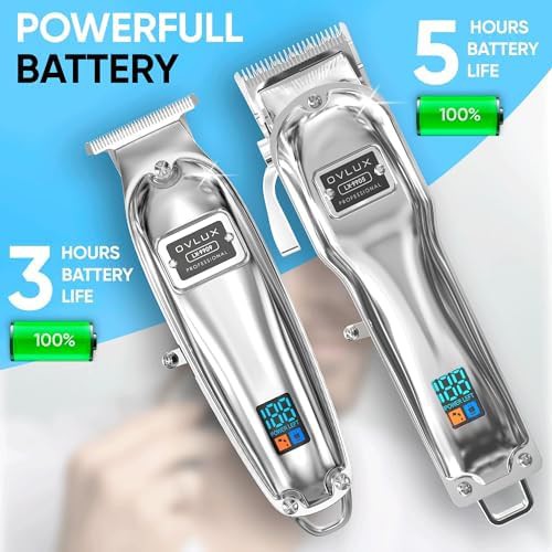 Silver All Metal Cordless Clipper Set — photo 4