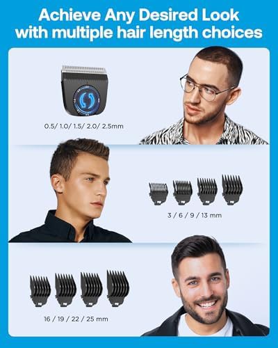 Versatile cordless hair trimmer with ABS guards — photo 3