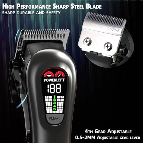 LED display clipper and trimmer set — photo 4