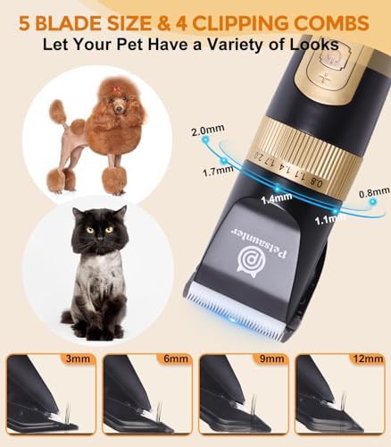 Four speed cordless dog grooming clippers — photo 4
