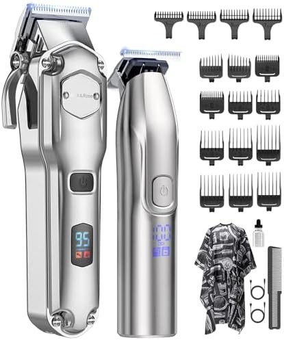 Professional T-blade trimmer and clipper set
