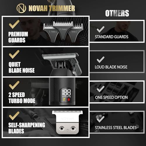 Professional cordless T-blade hair trimmer — photo 4