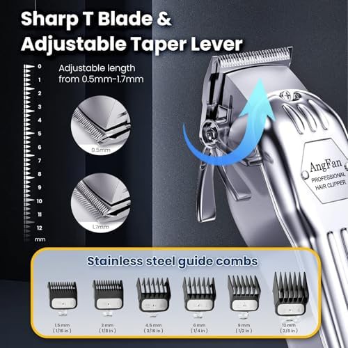 Professional cordless clipper and trimmer set — photo 4