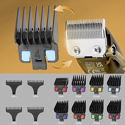 Titanium professional cordless barber clipper — photo 5