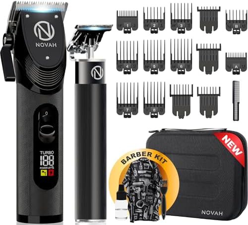 Cordless fade haircut kit and trimmer set