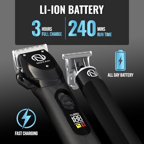Cordless fade haircut kit and trimmer set — photo 4