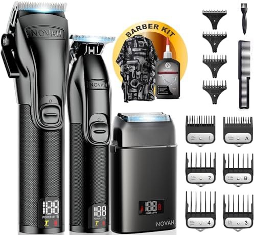 Professional foil shaver and clipper set