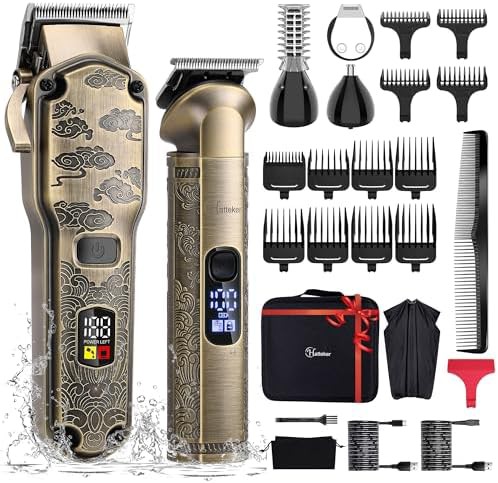 Waterproof T-Blade Cordless Grooming Set