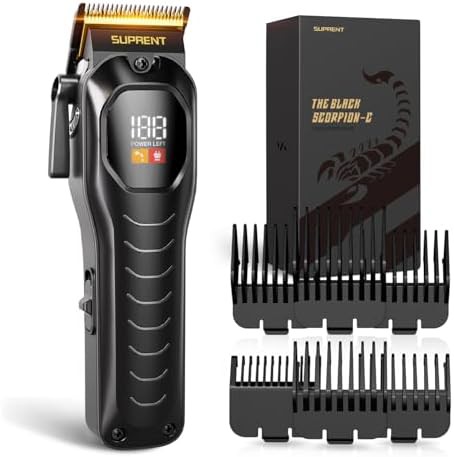 Rechargeable LED display home hair clippers
