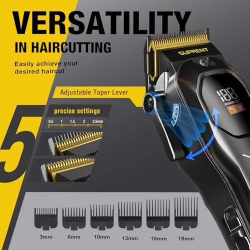 Rechargeable LED display home hair clippers — photo 3