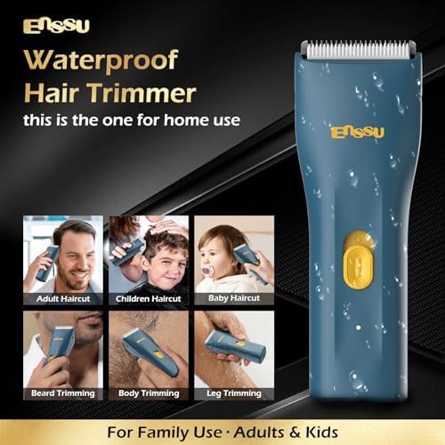 Waterproof Body Hair Trimmer in Blue — photo 4