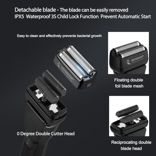 Black stainless steel hair grooming kit — photo 4