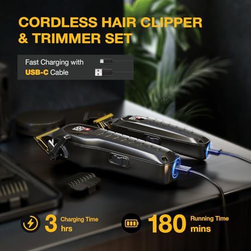 Wireless hair and beard trimming set — photo 5