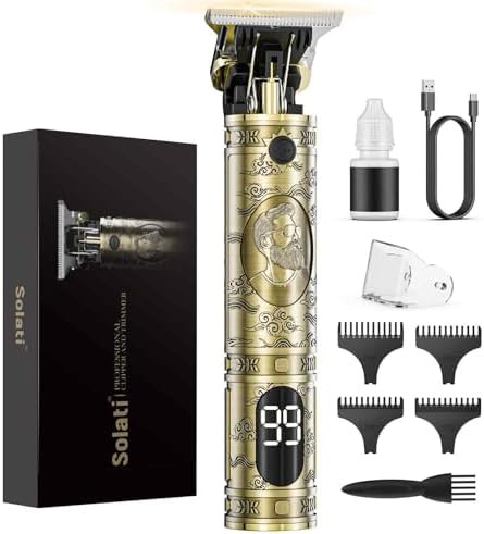 Cordless Professional Clipper with LCD Display