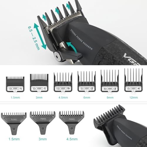 Black Professional Clipper with Adjustable Blades — photo 4