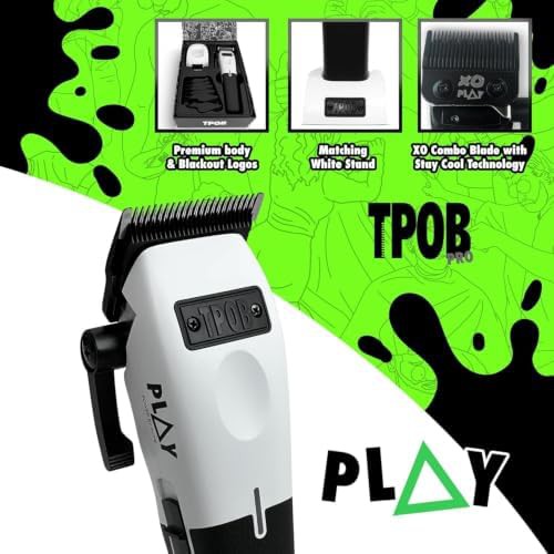 White Play Barber Clippers with Rubber Grips — photo 3