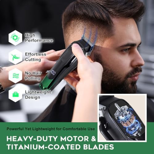 Black professional hair trimmer with adjustable blades — photo 4