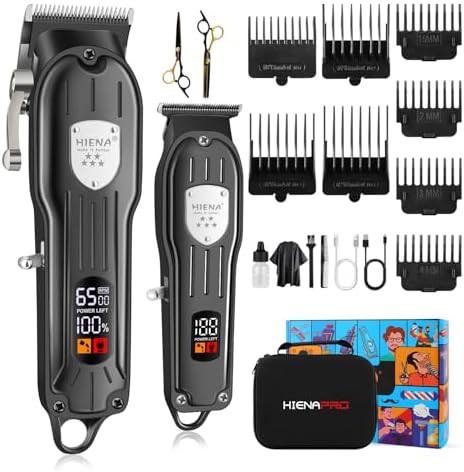 Rechargeable Barber Clippers with LCD