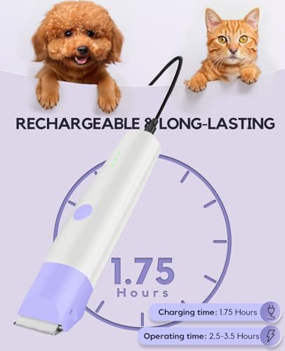 Purple four in one cordless pet shaver — photo 4