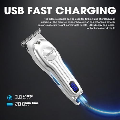 Cordless Beard Trimmer with LED Display — photo 5