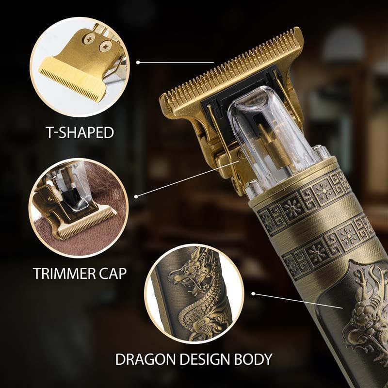 Dragon design ergonomic T-blade trimmer — photo 3