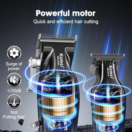 Professional Cordless Hair Clipper and Trimmer Set — photo 3