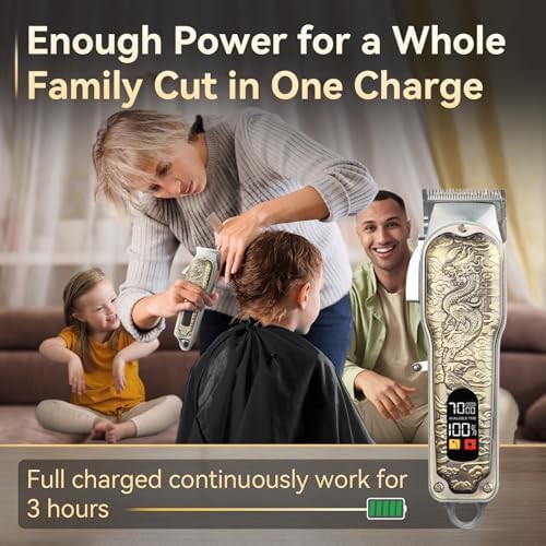 Professional cordless hair clippers and trimmers set — photo 4