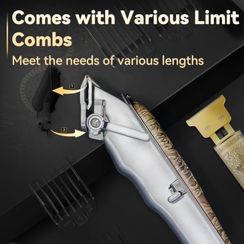 Professional cordless hair clippers and trimmers set — photo 5