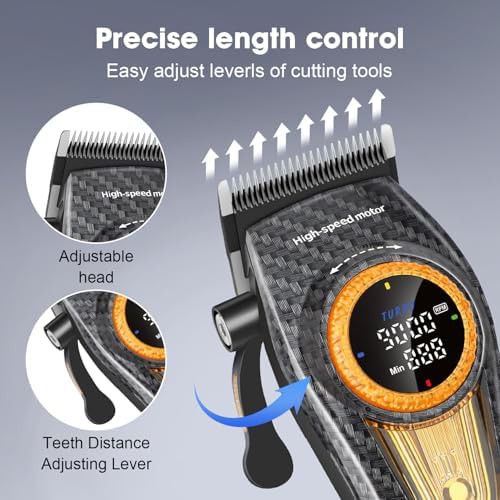 Barber Style Cordless Hair Clipper with LED — photo 3