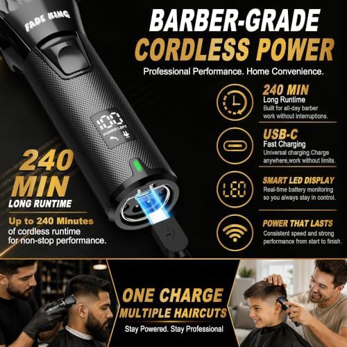 High speed barber clipper and trimmer — photo 5