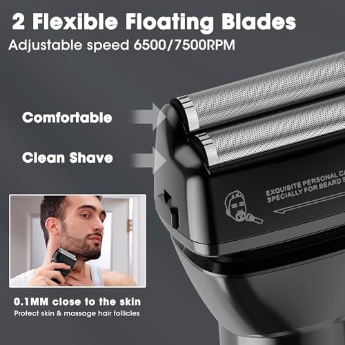 Black foil shaver and nose trimmer set — photo 4