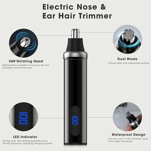 Black foil shaver and nose trimmer set — photo 5