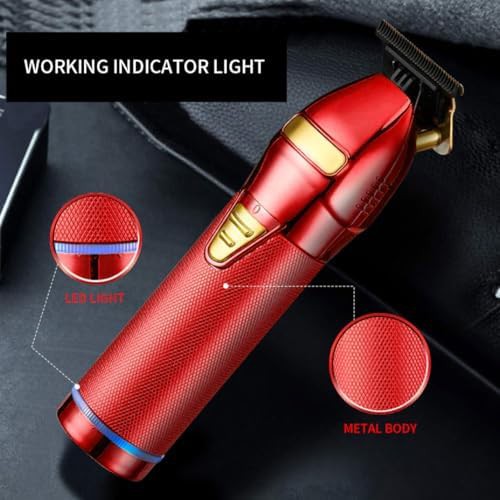 Red Metal Cordless Hair Grooming Kit — photo 5