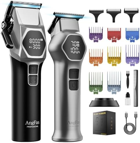 Brushless motor clippers with steel blades