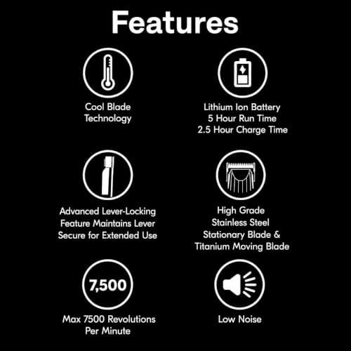 Ghost White Cordless Fading Clipper with Charging Dock — photo 3