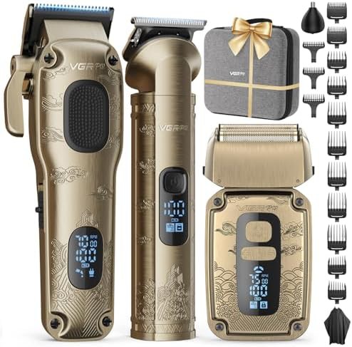 Versatile Beard Trimmer and Foil Shaver Set