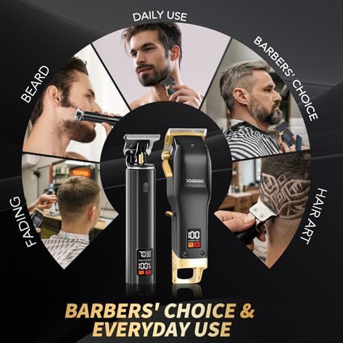 Cordless barber kit with adjustable blades — photo 3