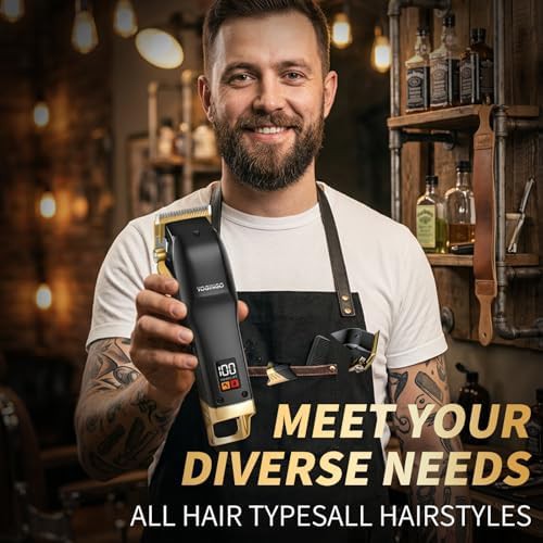 Cordless barber kit with adjustable blades — photo 4