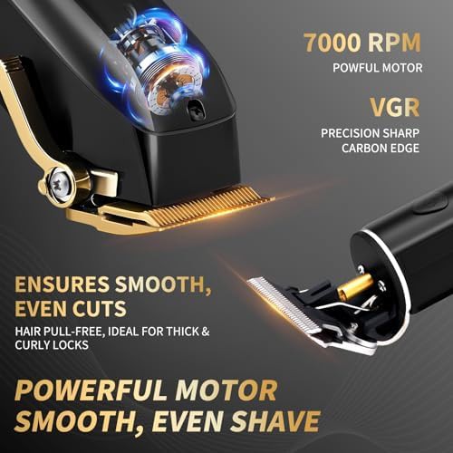 Cordless barber kit with adjustable blades — photo 5